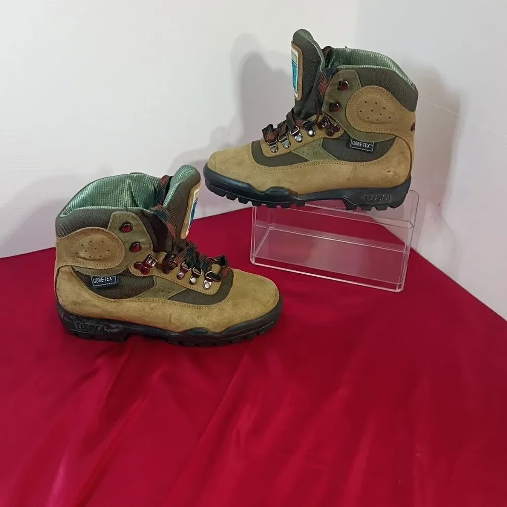 Tecnica Trekking Women's SZ 6.5 Gore Tex Waterproof Hiking Brown Boots
